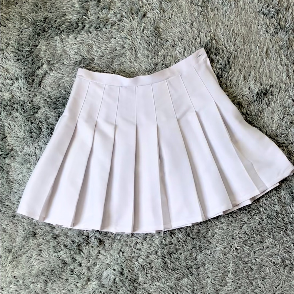 White tennis skirt